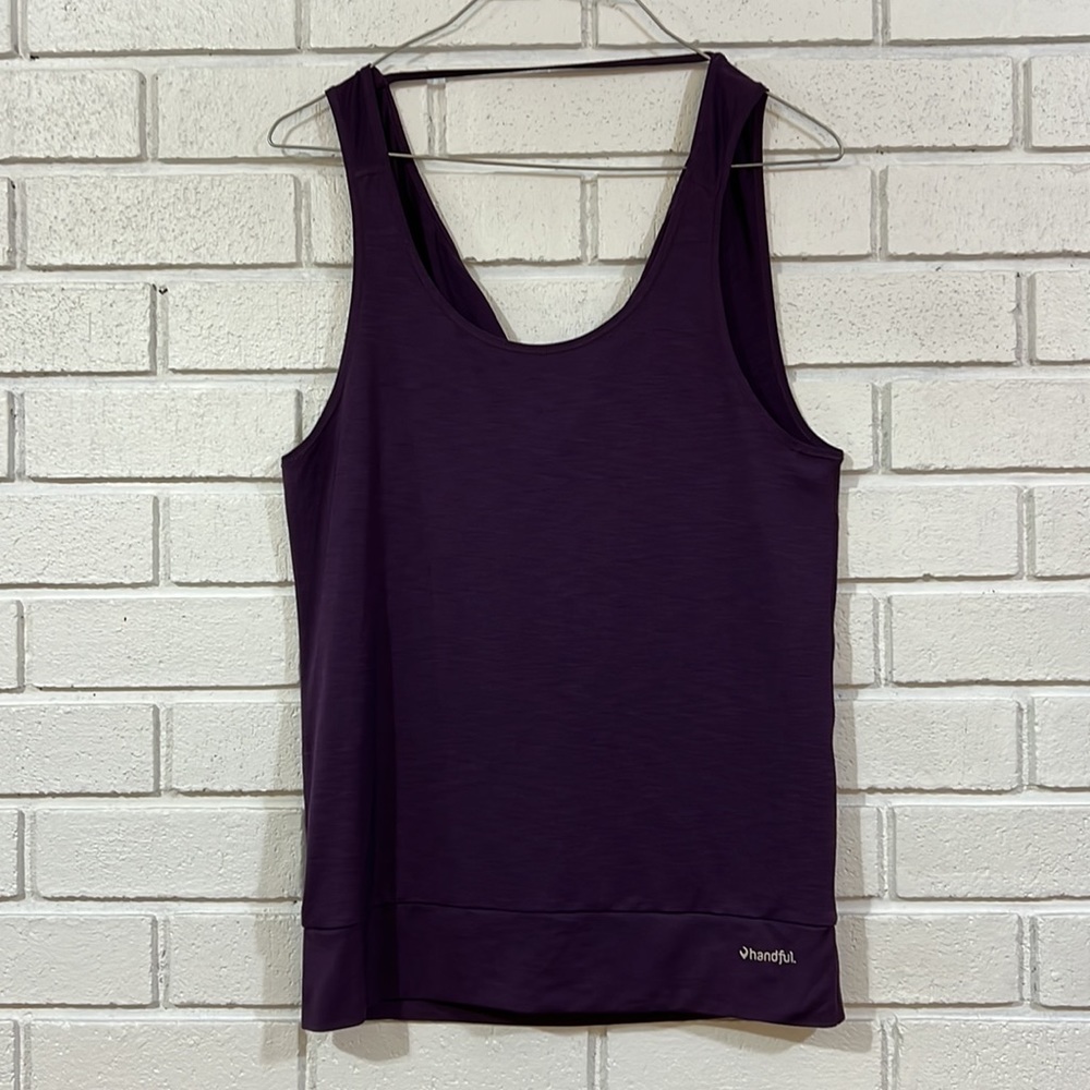 Handful Scoop Tank Top Purple
